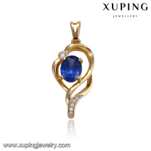 32918 Xuping Gros Bijoux Chine usine fashion18 K Or Plaqué Gemstone Pendentif pour les femmes cadeau